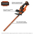 thumbnail image 4 of BLACK+DECKER 20V MAX* Lithium 22 In. Powercut Hedge Trimmer, (LHT321), 4 of 20