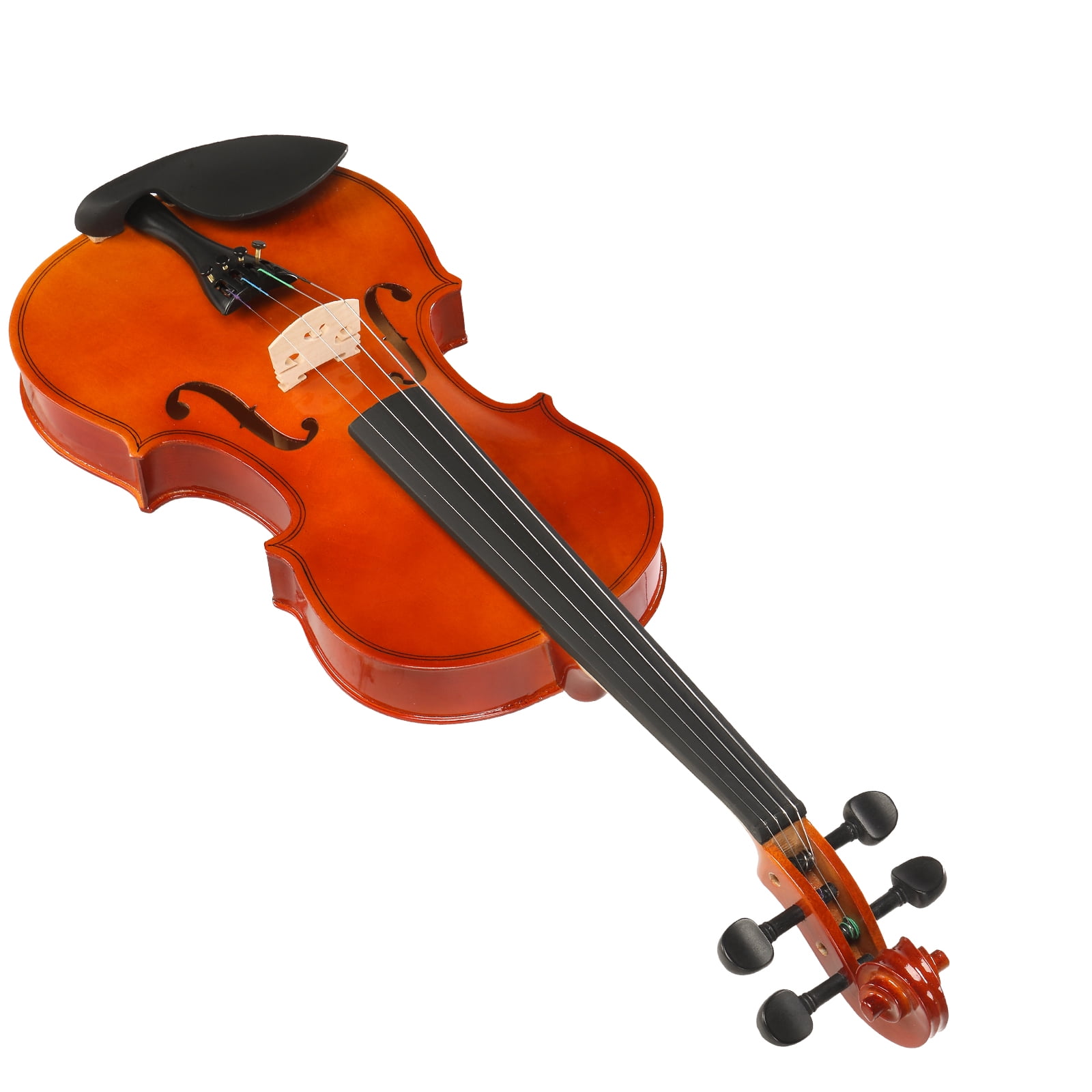 GV100 1/8 Acoustic Solid Wood Violin Case Bow Rosin Strings Shoulder Rest Natural