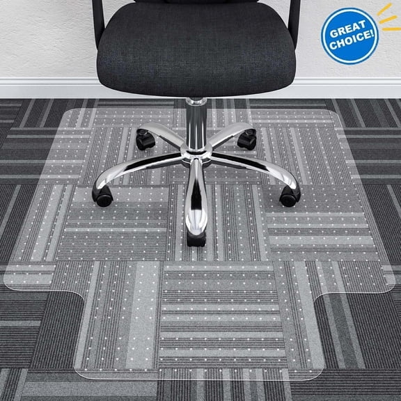 Notivibe Office Chair Mat for Carpet, Computer Desk Chair Mat for Floors, Easy Glide and Protection Floor Protector for Under Desk Chair Mat Plastic Floor Mat for Office Chair, 36"x48"