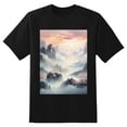 thumbnail image 2 of Plus Size Shirt for Women Black Tops for Women Short Sleeves Shirt for Women Landscape5 T Shirt Crewneck Shirt for Women XL, 2 of 5