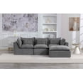 thumbnail image 6 of Timbernest 102" Sectional Couches for Living Room, Boneless L Shaped Cloud Sofa with Ottoman, 3 Seater, Gray, 6 of 6