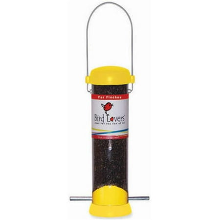 Droll Yankees Bl8yf 8 In Yellow 44 Nyjer Seed Tube Bird Feeder