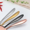 thumbnail image 3 of Juego de cuchillo y tenedor para tartas de acero inoxidable, tenedor para postres, frutas, pala multifuncional para queso, pizza y tartas, 3 of 5