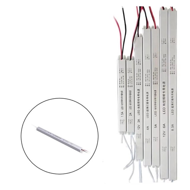 1Pcs 24W 36W 48W 60W 100W LED Driver Power Supply AC220 To DC 12V/24V Ultra Thin Switching LED Driver ,Easy to Operate