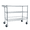 Chrome, variant on Rolling Creeper Garage Shop Seat with Three Built-in Drawers, Steel Tool Chest for Mechanics, Black