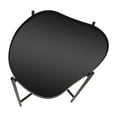thumbnail image 4 of DecMode 19" x 21" Black Metal Abstract Wavy Accent Table with X-Shaped Base, 1-Piece, 4 of 10