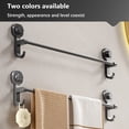 thumbnail image 6 of Strong Suction Cup Towel Rack, No-Drill Bathroom Wall Mounted Organizer for Towels & Washcloths - Rustproof Bath Shelf, 6 of 9