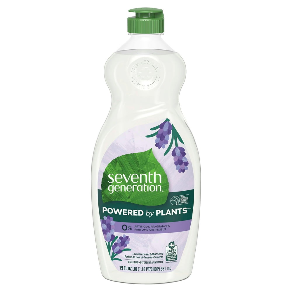 Seventh Generation Dish Soap Liquid Lavender Flower & Mint Scent