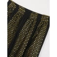 thumbnail image 6 of YONGHS Women's Belly Dance Costume Sequin Harem Lantern Pants Arabic Halloween Trousers Black One Size, 6 of 7