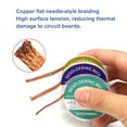 thumbnail image 5 of Treedix Solder Wick Braid with Flux Super 5ft Length 3.5mm Width Desoldering Wick Braid Remover Tool Solder Sucker 1 piece No-Clean Soldering Wick Wire Roll and Disassemble Electrical Components, 5 of 6