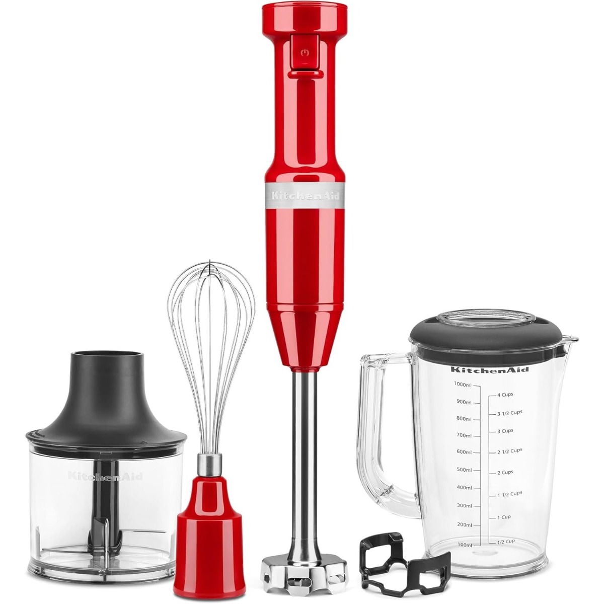 KitchenAid Variable Speed Corded Hand Blender with Accessories | Empire Red