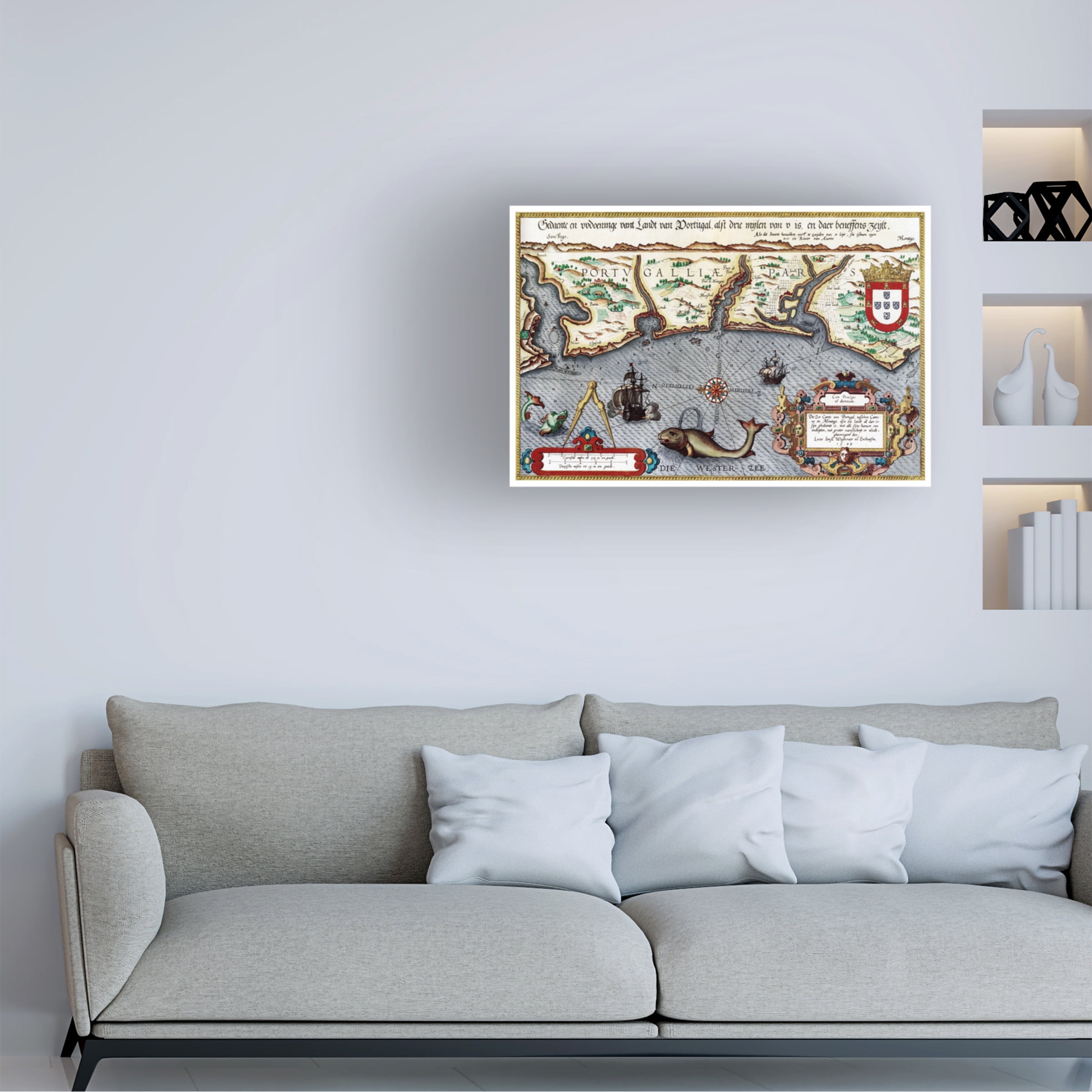 Vintage Lavoie '1584 Portugal' Canvas Art