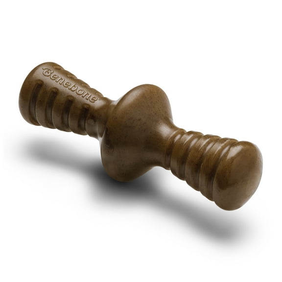 Benebone Zaggler Rolling Dog Chew Toy for Aggressive Chewers, Real Bacon, Medium