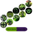 thumbnail image 3 of BEAST KINGDOM The Hulk Invincibl fiesta de fuerza graduación 2024 decoración de mesa y accesorios pegatinas suministros para fiestas, 3 of 5
