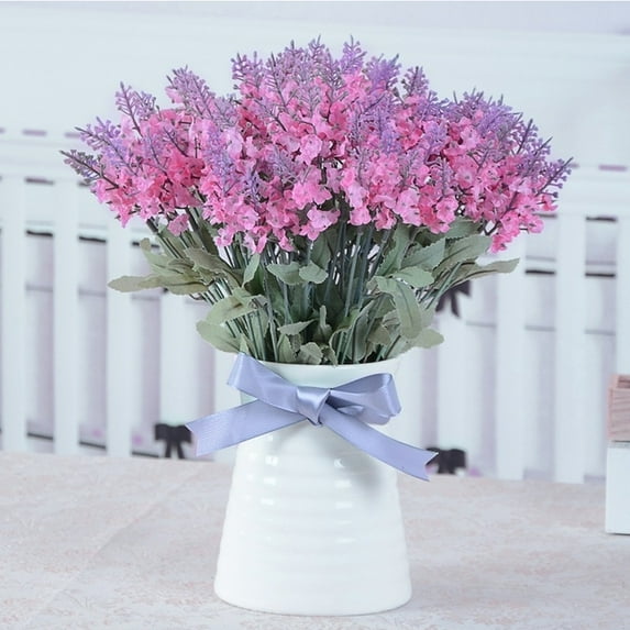 SPRING PARK Artificial Mini Artificial Lavender And Plant Flower Indoor Outdoor Decor
