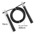 thumbnail image 2 of Skipping Rope , Adjustable Tangle-Free PVC Coated Steel Jump Cable Fat Burning Fitness Weight Loss, 2 of 5