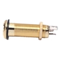 thumbnail image 2 of Mono Cobre Yuyangstore Guitarras Bajo Salida Entrada Enchufe Clavija de extremo de guitarra Dorado, 2 of 8
