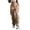 Khaki, variant on OSOLU Solid Color Denim Waist Fashion Pants Women Ripped Trouse Shorts High Jeans Casual Women Jeans Trousers Daily Relaxed Fit Breathable Bottoms