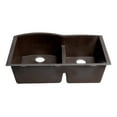 thumbnail image 6 of ALFI brand AB3320UM-C Chocolate 33" Double Bowl Undermount Granite Composite Kitchen Sink, 6 of 9
