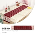 thumbnail image 4 of Naiovety Camino de de Navidad, mantel a cuadros rojo y negro, decoraciones de escritorio, festival, evento, cocina, comedor, vacaciones,, 4 of 6