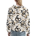 thumbnail image 7 of Kdxio Snake Print Womens Oversized Hoodies Sweatshirts Hooded Pullover Tops Sweaters Casual-Medium, 7 of 7