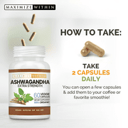 Maximum Slim Maximize Within Ashwagandha Root Extra Strength Stress Support 60 Count