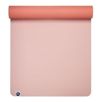 Popsugar 6mm Yoga Mat, PVC, Printed Oval-Stripe Pink Rose