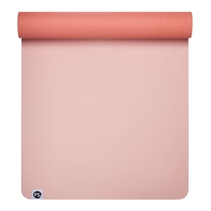 POPSUGAR 6mm TPE Yoga Mat Rose Pink and Coral 24 x 68 Inch