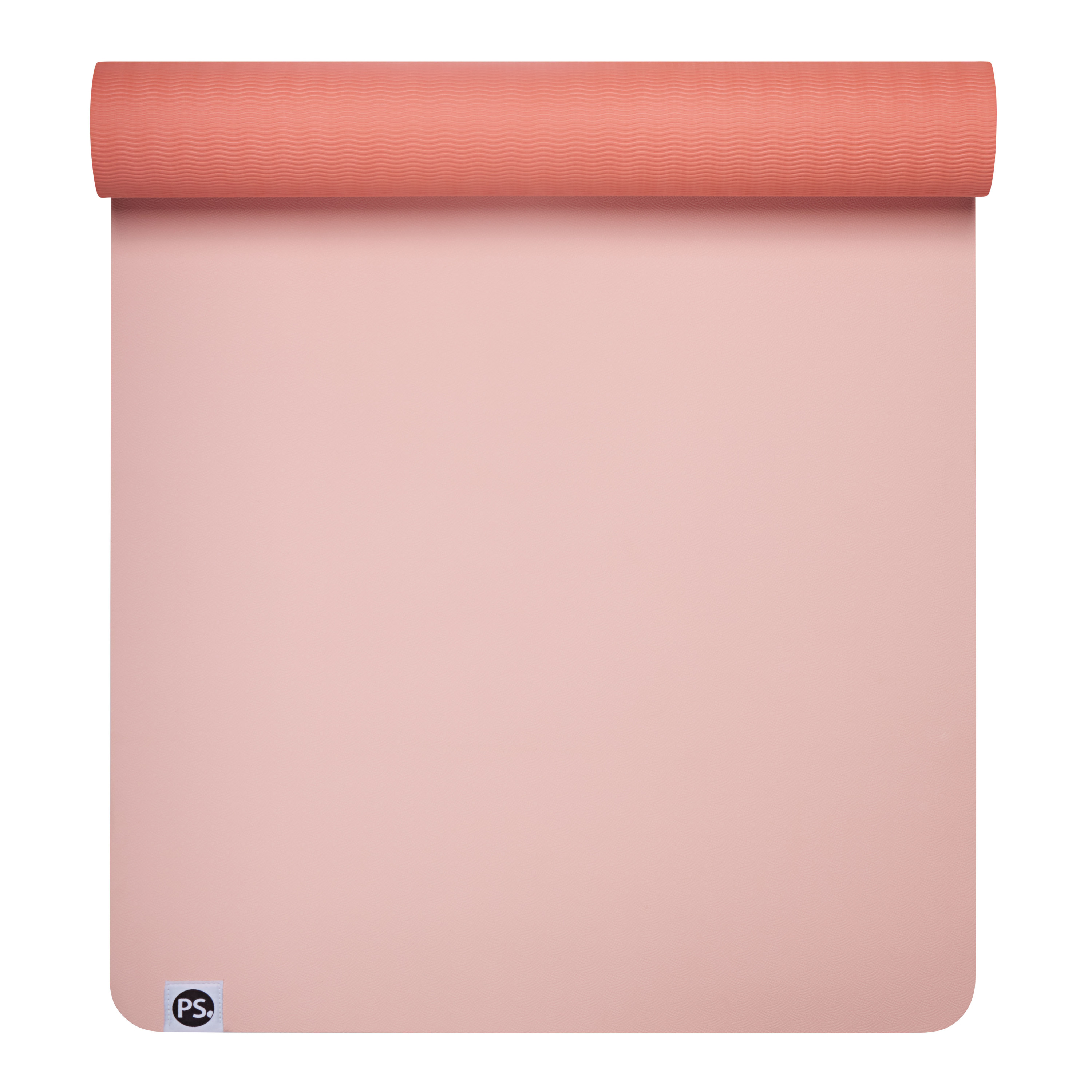 POPSUGAR 6mm TPE Yoga Mat Rose Pink and Coral 24 x 68 Inch photo 1