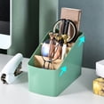 thumbnail image 4 of kurtrusly Storage Box Strong Practicality Wide Application Detachable Partition Large Capacity Plastic Storage Box Ladder Layered green Rectangular 1Set, 4 of 6