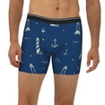 thumbnail image 4 of Rocae Lighthouses and Anchors for Stretch Moisture-Wicking Underwear,Men's Underwear Boxer Briefs Medium, 4 of 9