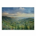 thumbnail image 1 of Appalachian Cutting Board, Autumn Outdoor Scene Photo from Smoky Mountains National Park Tennessee, Decorative Tempered Glass Cutting and Serving Board, in 3 Sizes, by Ambesonne, 1 of 2