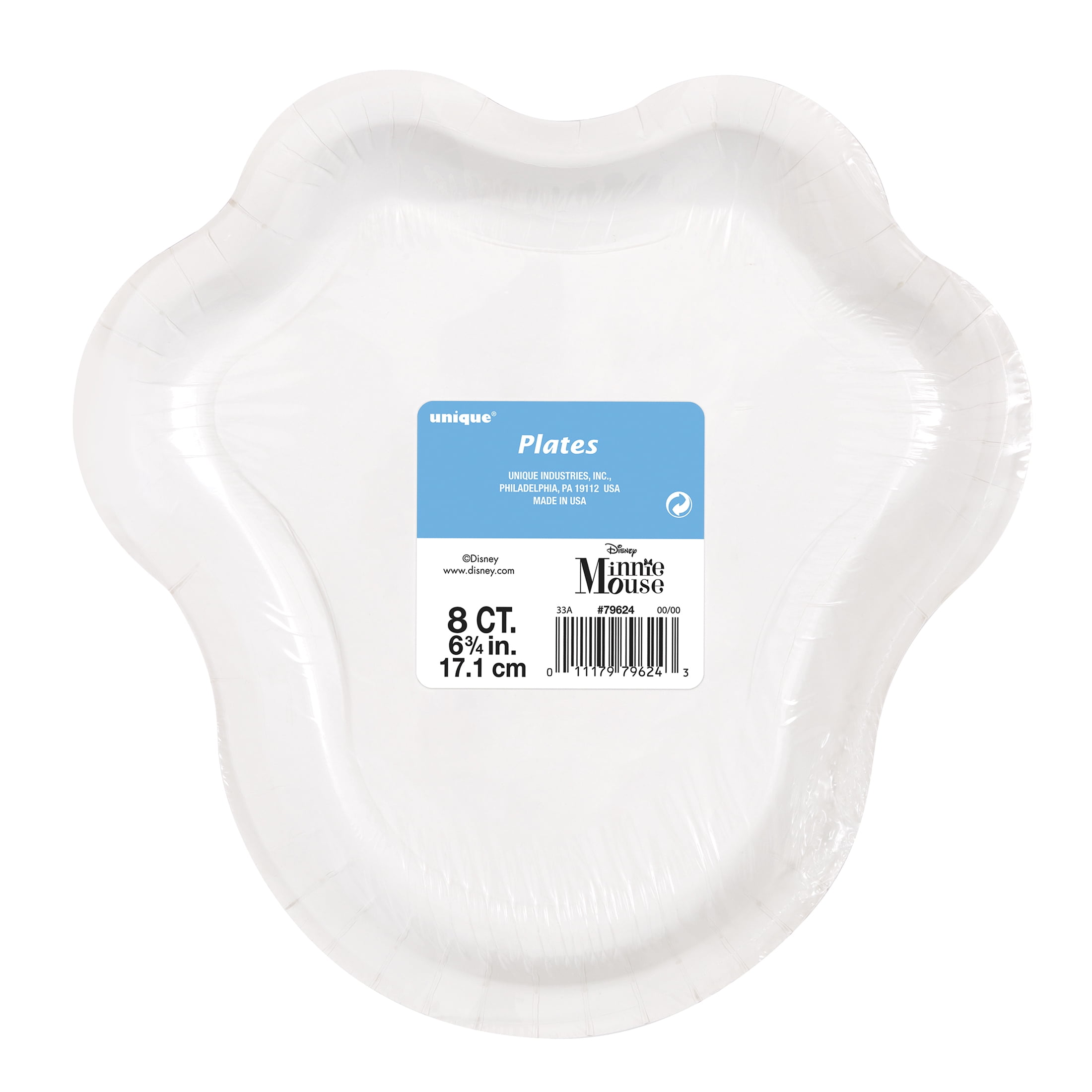 Minnie Mouse Paper Dinner Plates, 9in, 8ct
