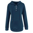 thumbnail image 3 of Vedolay Sweatshirts Womens Oversized Crewneck Long Sleeve Pullover Fall Hoodie Sweatshirt,Navy S, 3 of 5