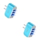 thumbnail image 1 of Adaptador de carga Methold de enchufe de EE. UU. USB 3 puertos LED 110V 1000mA 2piezas Azul, 1 of 6
