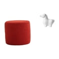 thumbnail image 1 of Reposapiés Otomano, Banco, Silla, Sofá Cilíndrico, Taburete De Té, Figura De Porcelana, Estatua De Caballo, Escultura Decorativa De Animal, Adorno De Mesa Para Oficina, Dormitorio,, 1 of 8