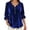 Blue, variant on LIUJUNSHOP Elegant Velvet Fall Tops for Women Casual Button Down Long Sleeve Tunic Shirts V-Neck Party Dressy Outfits
