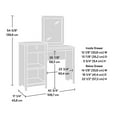 thumbnail image 4 of Sauder Dover Edge Vanity, Glacier Oak, 432070, 4 of 8