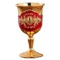 thumbnail image 2 of Cheers.US Drinking Glass European Style Old Wine Glass Alloy Antique Set Goblet White Wine Glass Red Glass Gift Retro Ornament Royal Style Wine Glass Collection Metal Vintage, 2 of 7