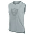 thumbnail image 2 of Women's Fanatics Gray Las Vegas Raiders Studio Embrace Tank Top, 2 of 3