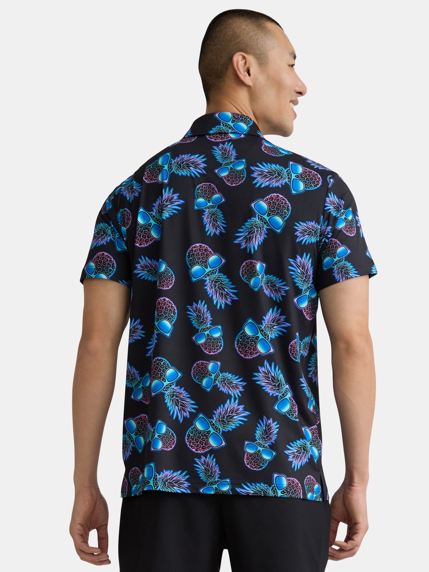 Birdie Bound Men's Novelty Print Golf Polo Shirt, Sizes S-3XL