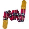 thumbnail image 1 of Correa para guitarra, Strap guitarra acústica, bajo eléctrico, guitarra eléctrica Kidam Escoces rojo, 1 of 3