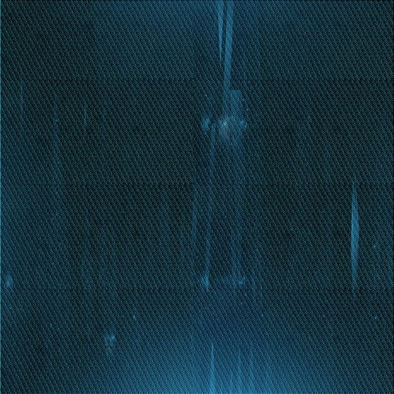 Ahgly Company Indoor Square Patterned Teal Green Area Rugs, 5' Square