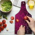 thumbnail image 3 of Magenta Cutting Board, Victorian Classical Bound Ornamental Mosaic Patterns in Nostalgic Design, Decorative Tempered Glass Cutting and Serving Board, Wine Bottle Shape, Magenta, by Ambesonne, 3 of 5
