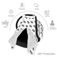 thumbnail image 6 of Yiaed SeTurtle27 Print Baby Car Seat Canopy Carrier Cover, Breathable Nursing Cover for Breastfeeding,Multi-Use Infant Carseat Stroller Cover, 6 of 7