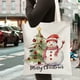 thumbnail image 5 of Bolsa de lona navideña | Bolsa reutilizable para regalos y compras | Tamaño grande: 58 x 39 cm | Colores verde, rojo y blanco | Ideal para fiestas y viajes diarios, 5 of 5