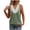 Green, variant on Women's Casual Breathable V-Neck Lace Sleeveless Top Black L
