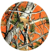 Orange Camo 9" Lunch Plates 8 Pack