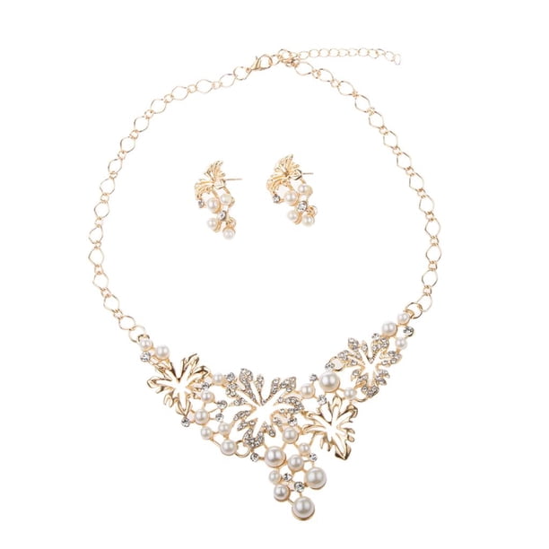 Sistema de la joyería de la boda,joyería nupcial conjunto,conjunto Pendientes collar cristalino,collar de la declaración