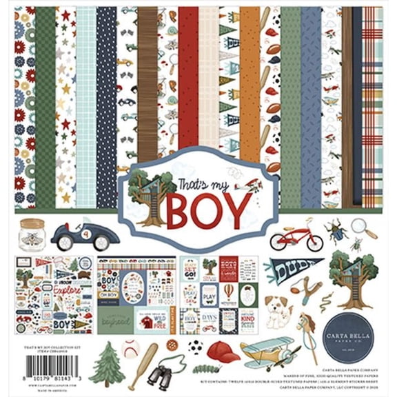 Carta Bella Collection Kit 12"x12" - That's My Boy